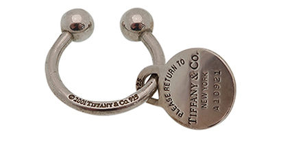 Tiffany & Co 'Please Return' Keyring, front view
